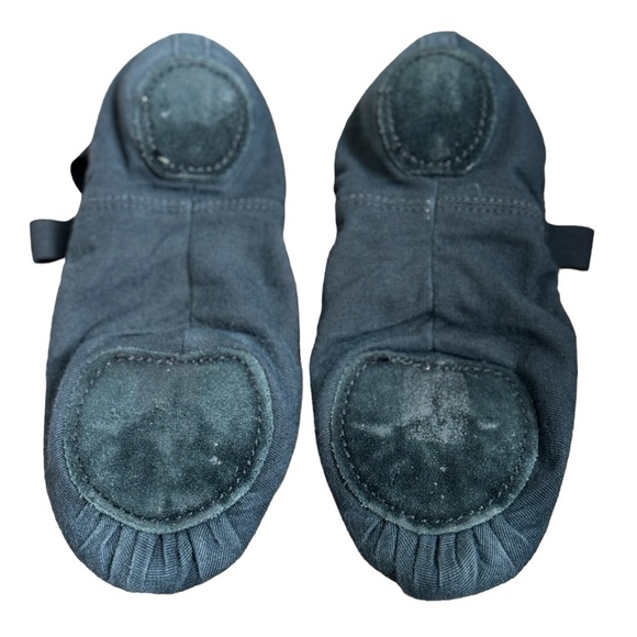 SO DANCA STRETCH CANVAS SPLIT SOLE BALLET SHOE, BLACK, size 3 1/2 - Picture 6 of 8